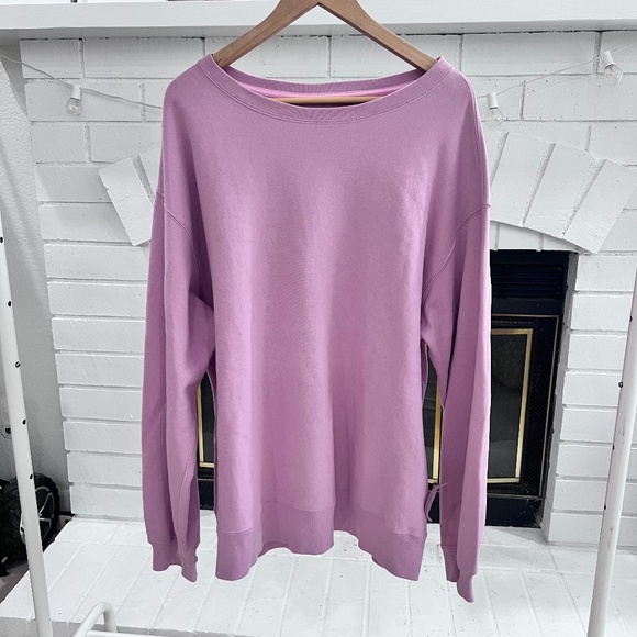 Facetasm Riot Detachable Leaf Logo Purple Crewneck Sweater Pullover - Picture 1 of 8